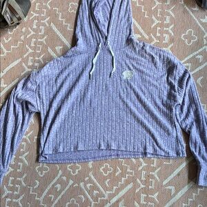 ivory ella cropped hoodie